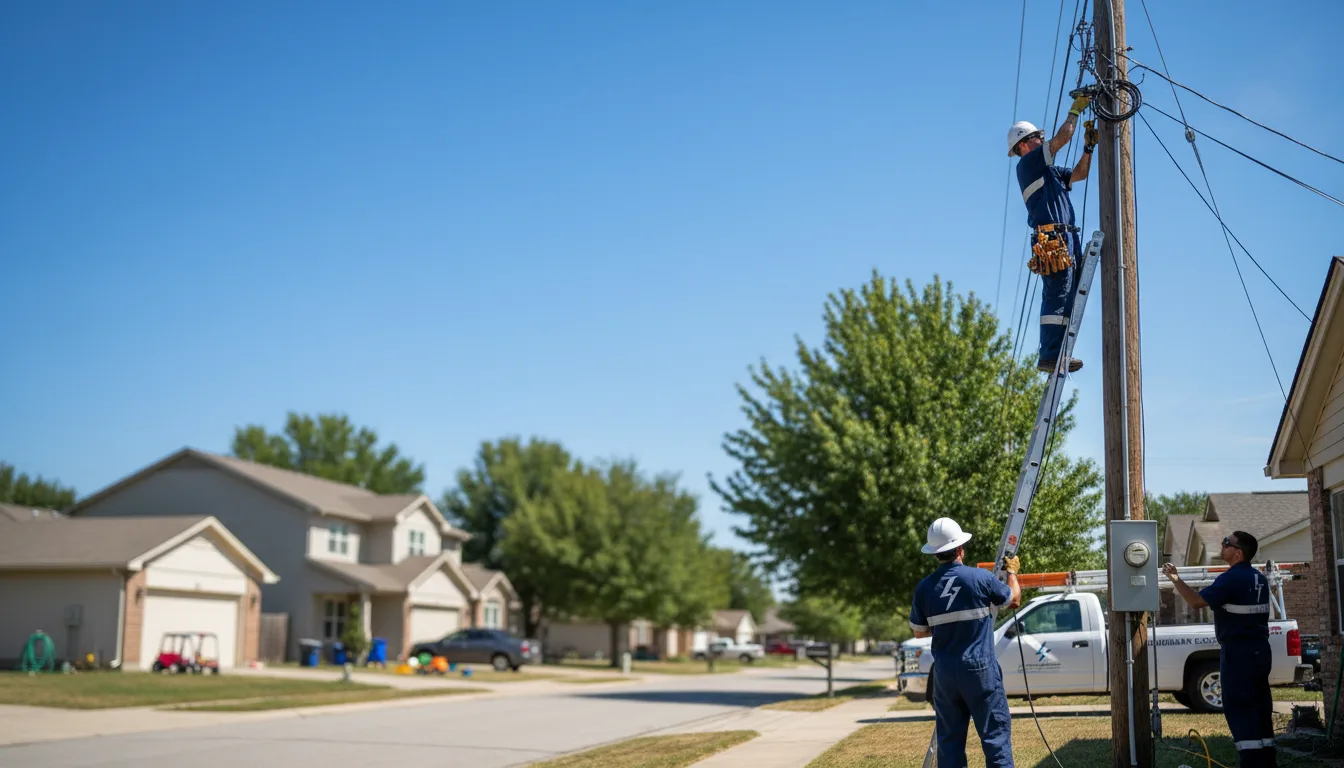 Residential electrician providing installation services in Eastport, NY